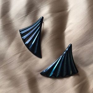 Vintage holographic earrings